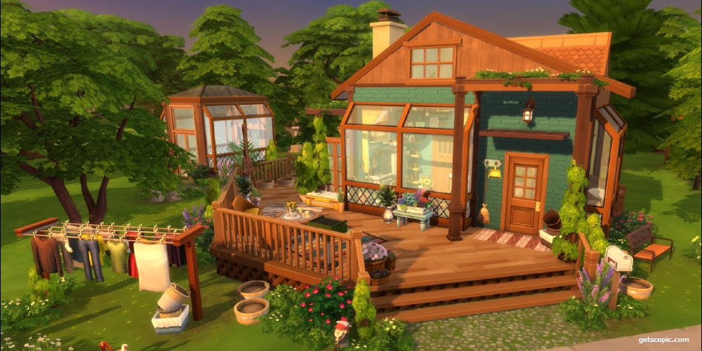 Off-the-Grid Cabin Sims 4 